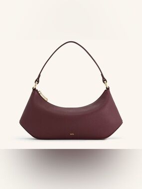 JW PEI Lily Shoulder Bag - Deep Claret with subtle Gold Hardware.